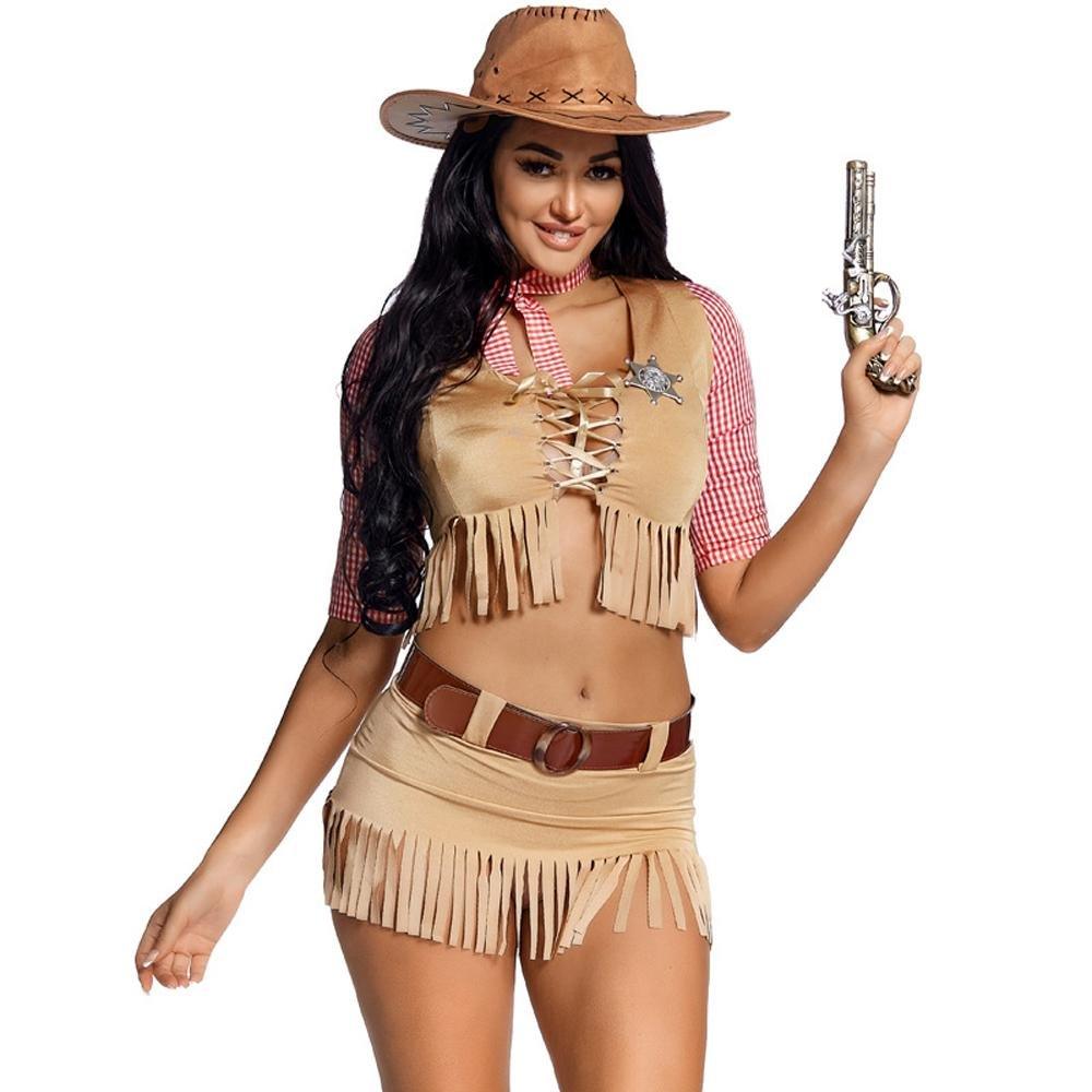 American Western pioneer cowboy Halloween Costume - Pajamasbuy