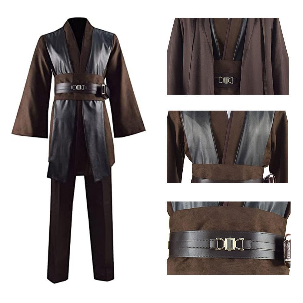 Anakin Skywalker Obi - Wan Costume Cloak Cosplay Halloween Suit - Pajamasbuy