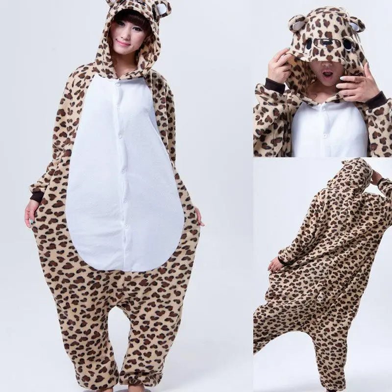 BuyAnimal Adult Leopard Bear Costume Onesies Kigurumi Pajamas Now Cheaper With 3 - 5 Days Ship - PajamasBuy