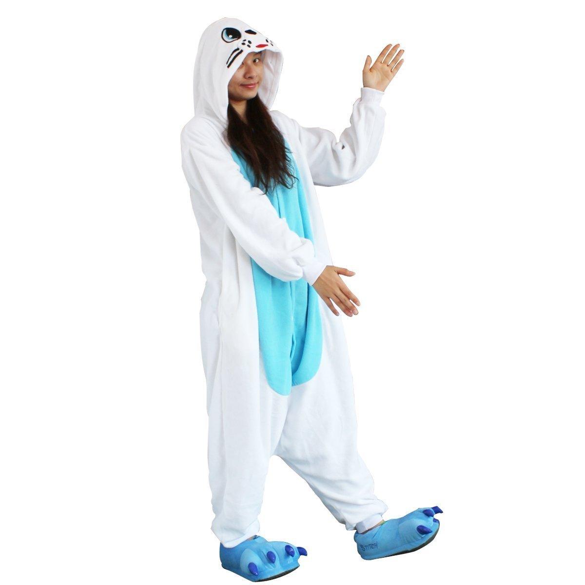 Animal Adult Sea Lion Onesie Kigurumi Hoodie Costume Pajamas - Pajamasbuy