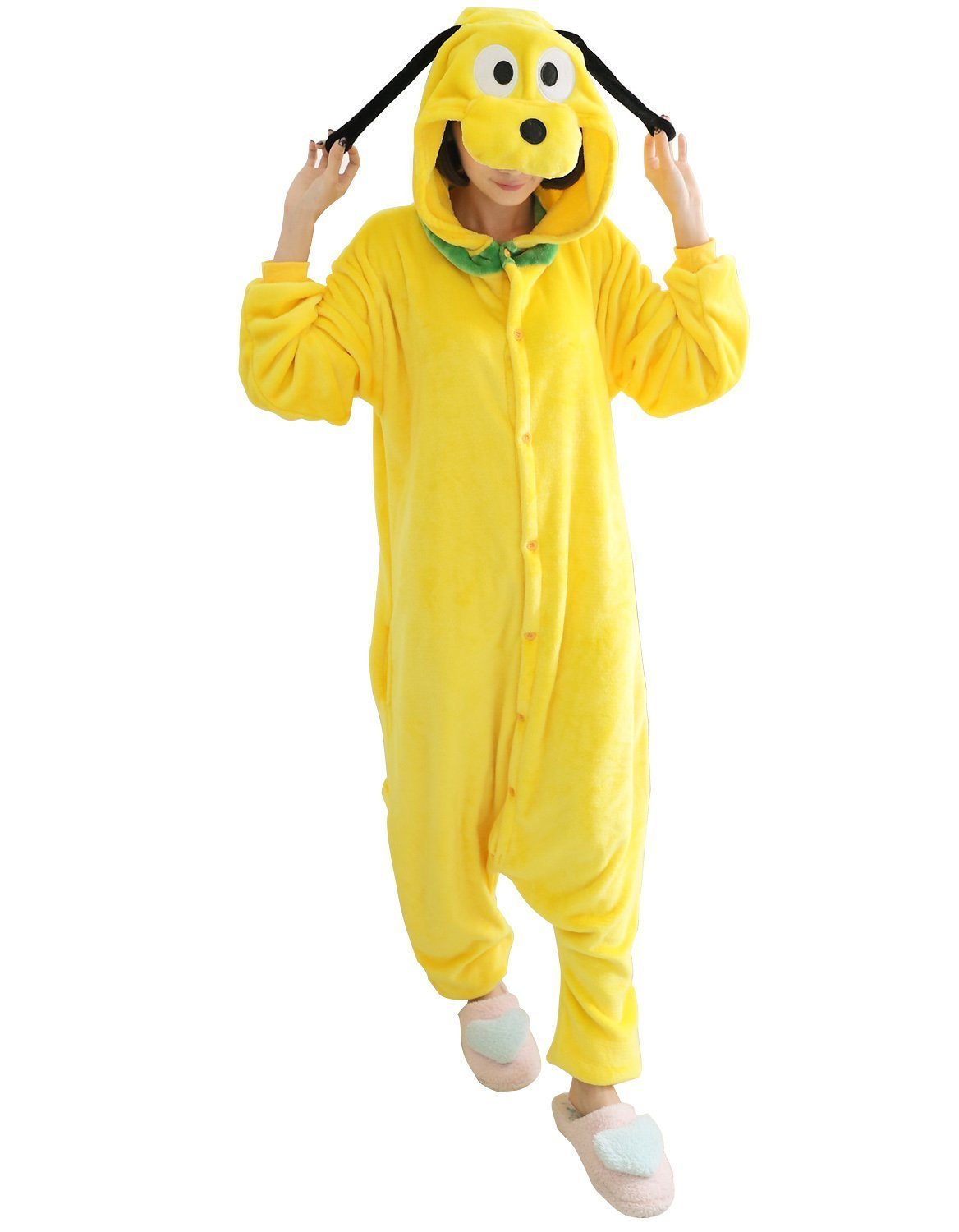 BuyAnimal Pluto Dog Onesie Adult Kigurumi Hoodie Costume Pajamas Now Cheaper With 3 - 5 Days Ship - PajamasBuy