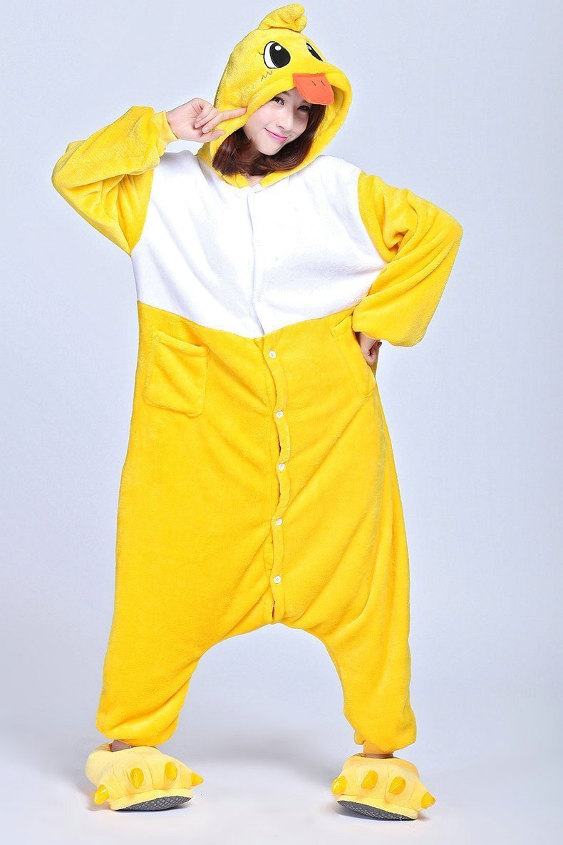 BuyAnimal Unisex Adult Duck Onesies Kigurumi Costume Pajamas Now Cheaper With 3 - 5 Days Ship - PajamasBuy