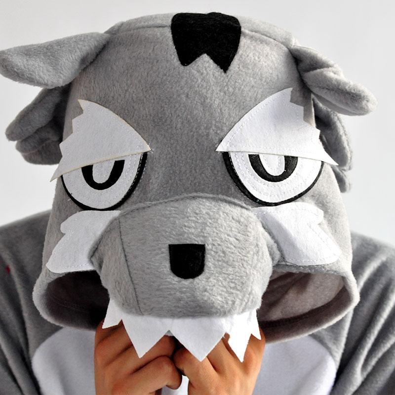 BuyAnimal Unisex Wolf Onesies Hoodie Kigurumi Costume Pajamas Now Cheaper With 3 - 5 Days Ship - PajamasBuy