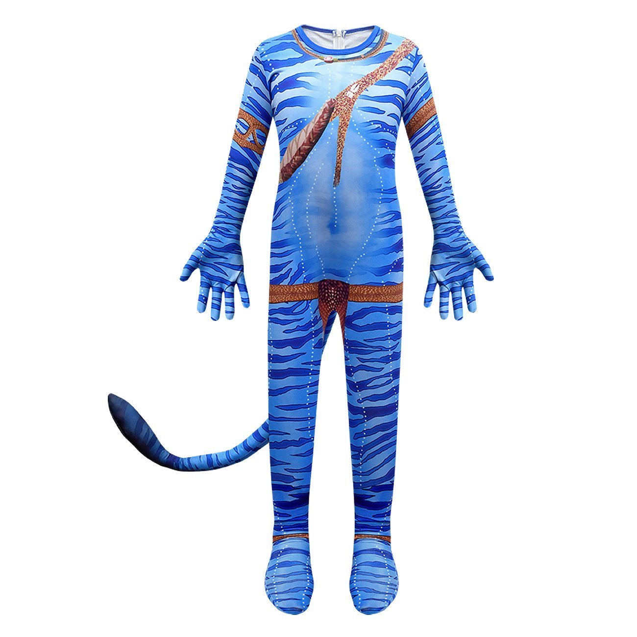 BuyAvatar: The Way of Water Costume Blue Cosplay zentai jumpsuit For Kids Now Cheaper With 3 - 5 Days Ship - PajamasBuy