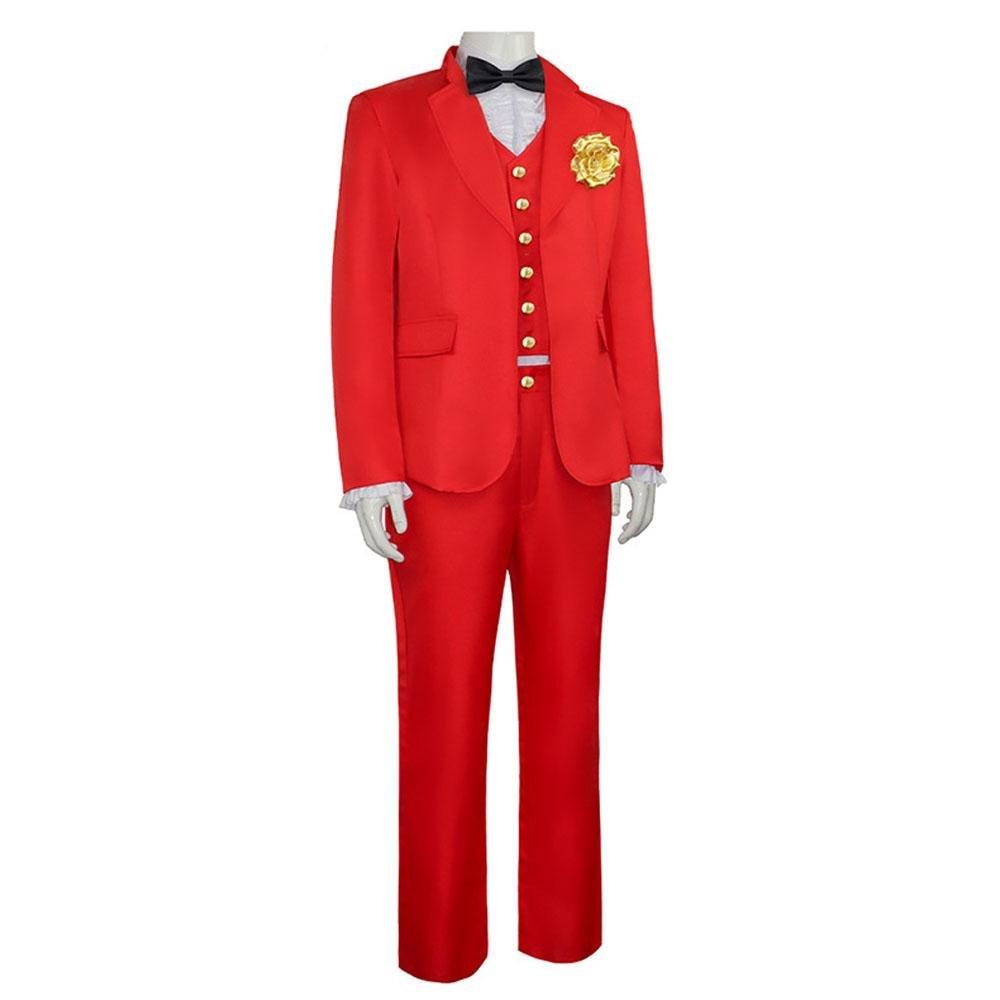 Beetlejuice 2 Michael Keaton Costume Red Suit for Men Kids Party Halloween - Pajamasbuy