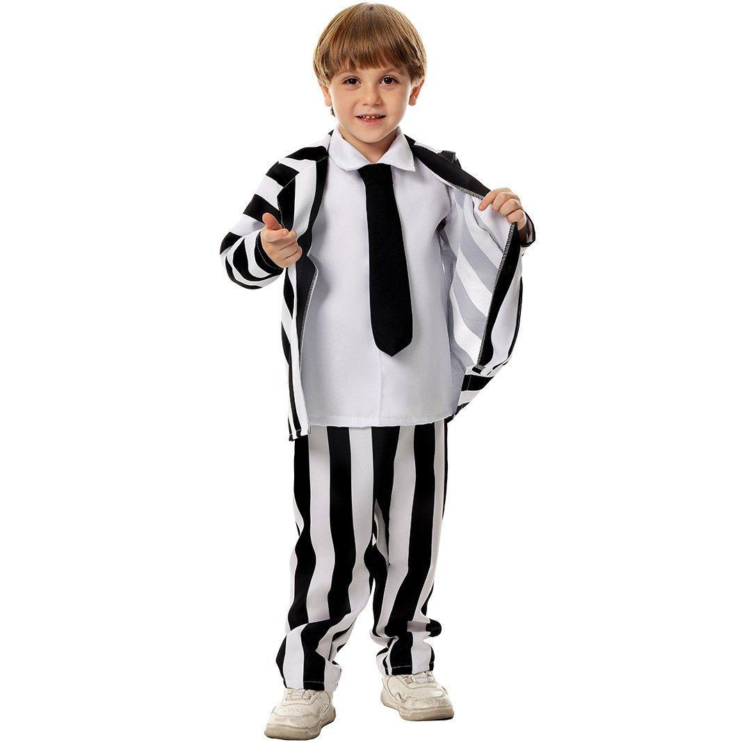 Beetlejuice Family Cosplay Costume Halloween Matching Outfits for Kids - Pajamasbuy