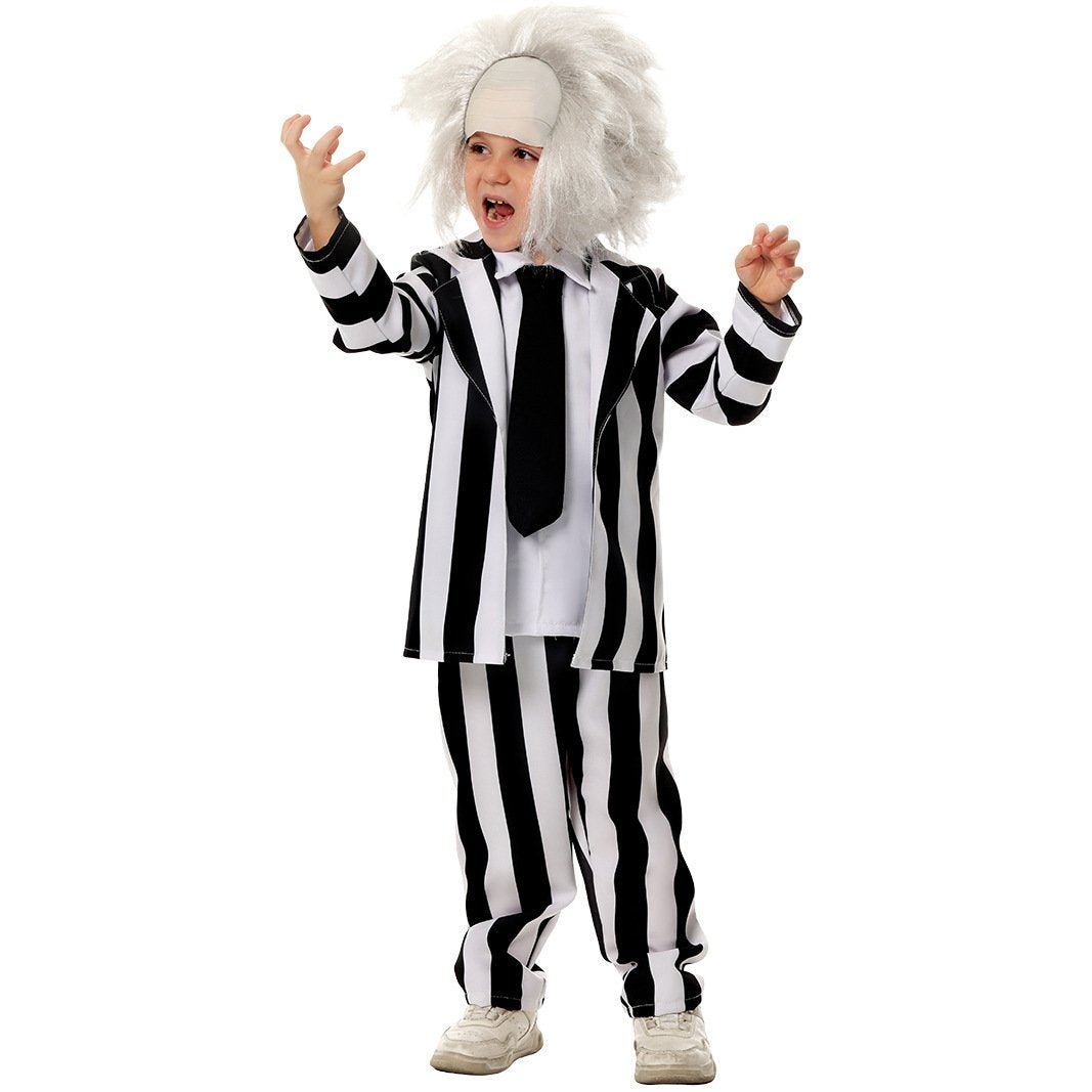 BuyBeetlejuice Family Cosplay Costume Halloween Matching Outfits for Kids Now Cheaper With 3 - 5 Days Ship - PajamasBuy