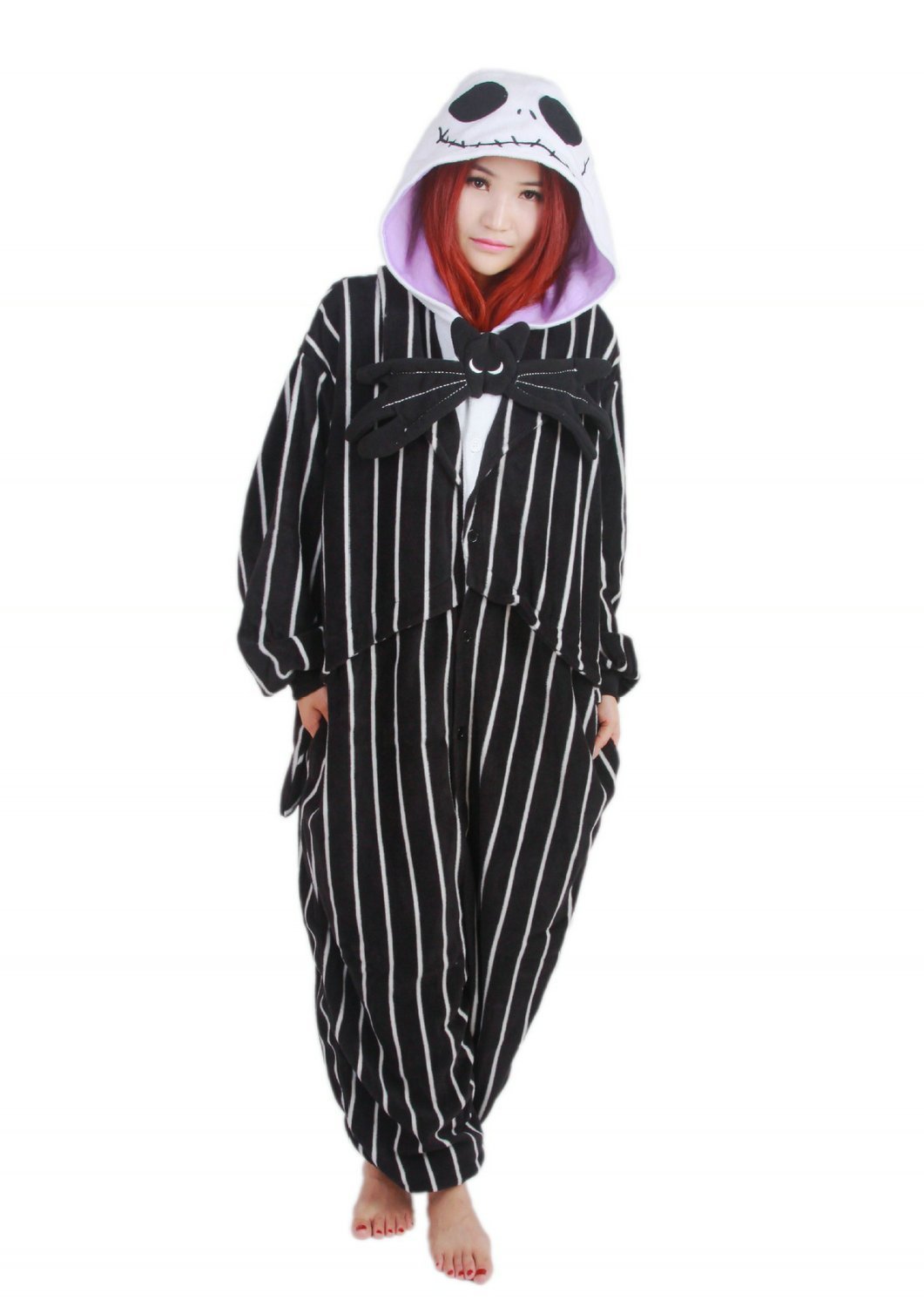 BuyBlack Jack Hoodies Kigurumi Costume Onesies Pajamas Now Cheaper With 3 - 5 Days Ship - PajamasBuy