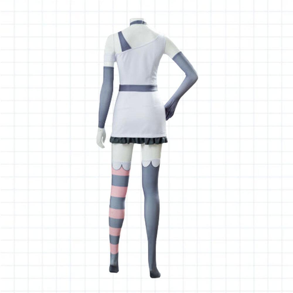 Black White Hazbin Hotel Adult Cosplay Costume Outfits Halloween Carnival Suit - Pajamasbuy