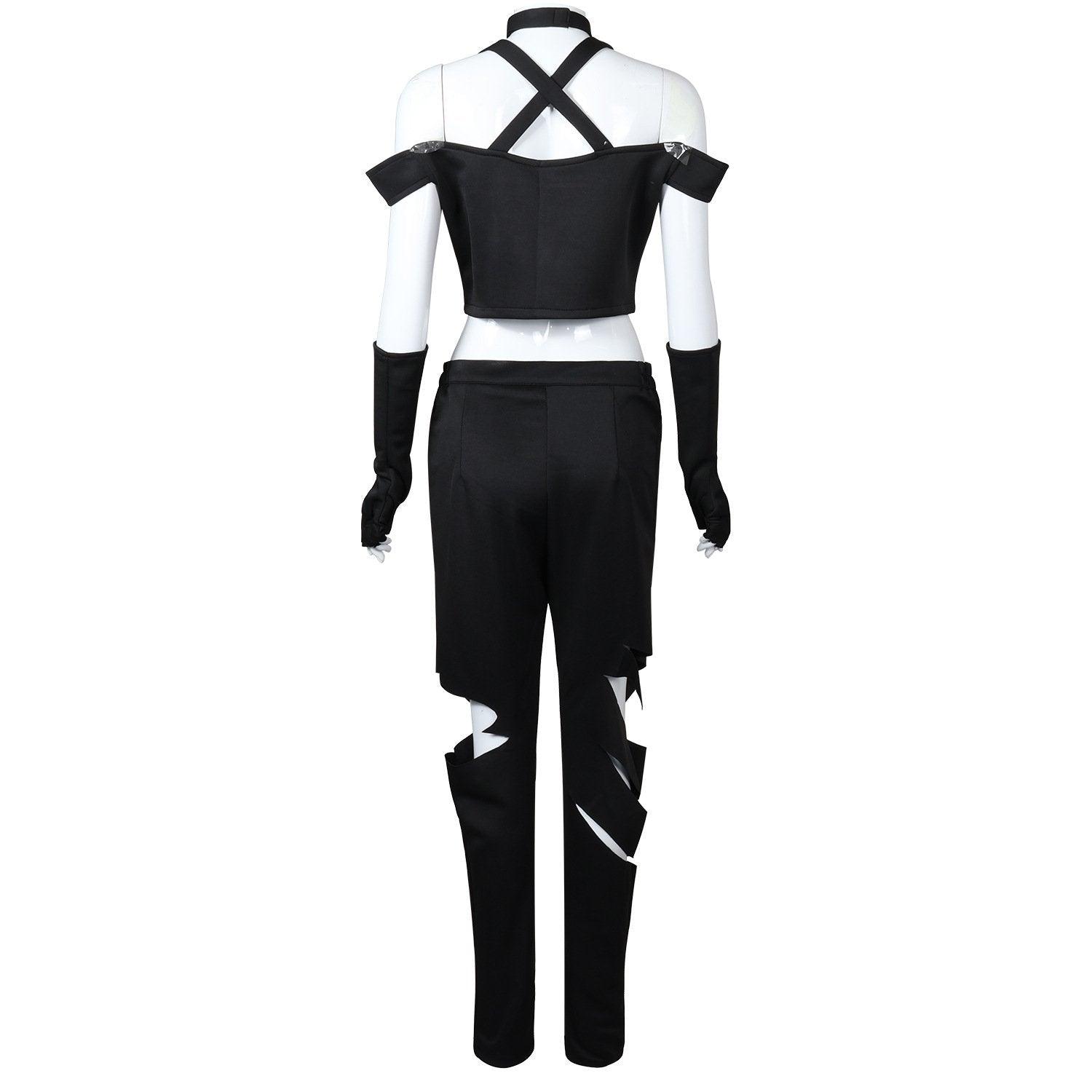 Black White Hazbin Hotel Adult Cosplay Costume Outfits Halloween Carnival Suit - Pajamasbuy