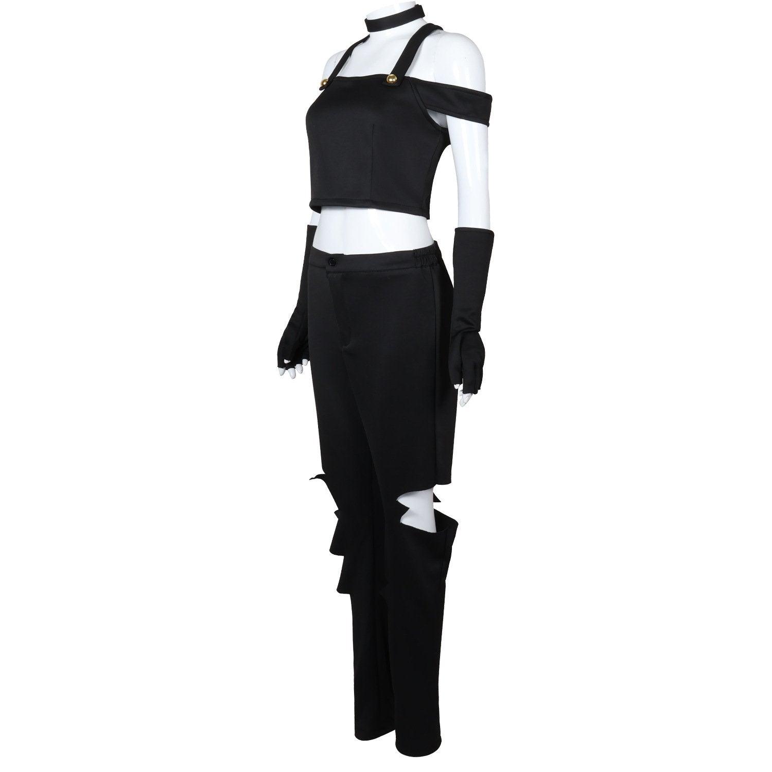 Black White Hazbin Hotel Adult Cosplay Costume Outfits Halloween Carnival Suit - Pajamasbuy