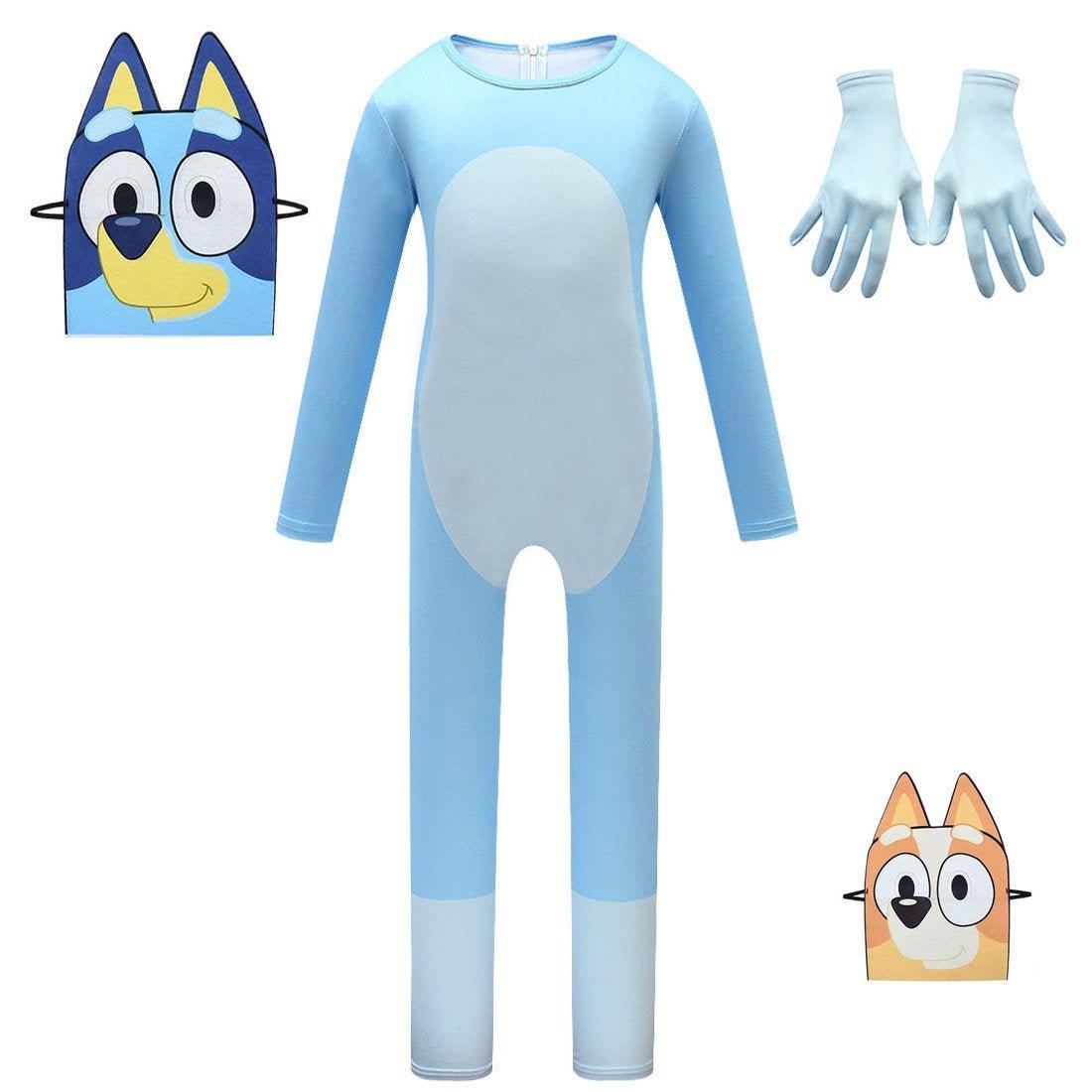 Boys Bluey Girls Bingo Dog Kids Halloween Cosplay Party jumpsuit Onesie Costume - Pajamasbuy