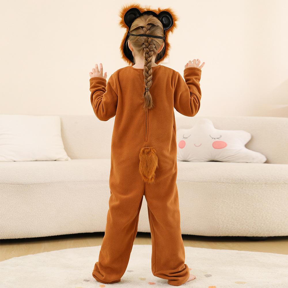 BuyBrown Bear animal furry costume Children's Day Matching Pets Party Halloween Now Cheaper With 3 - 5 Days Ship - PajamasBuy