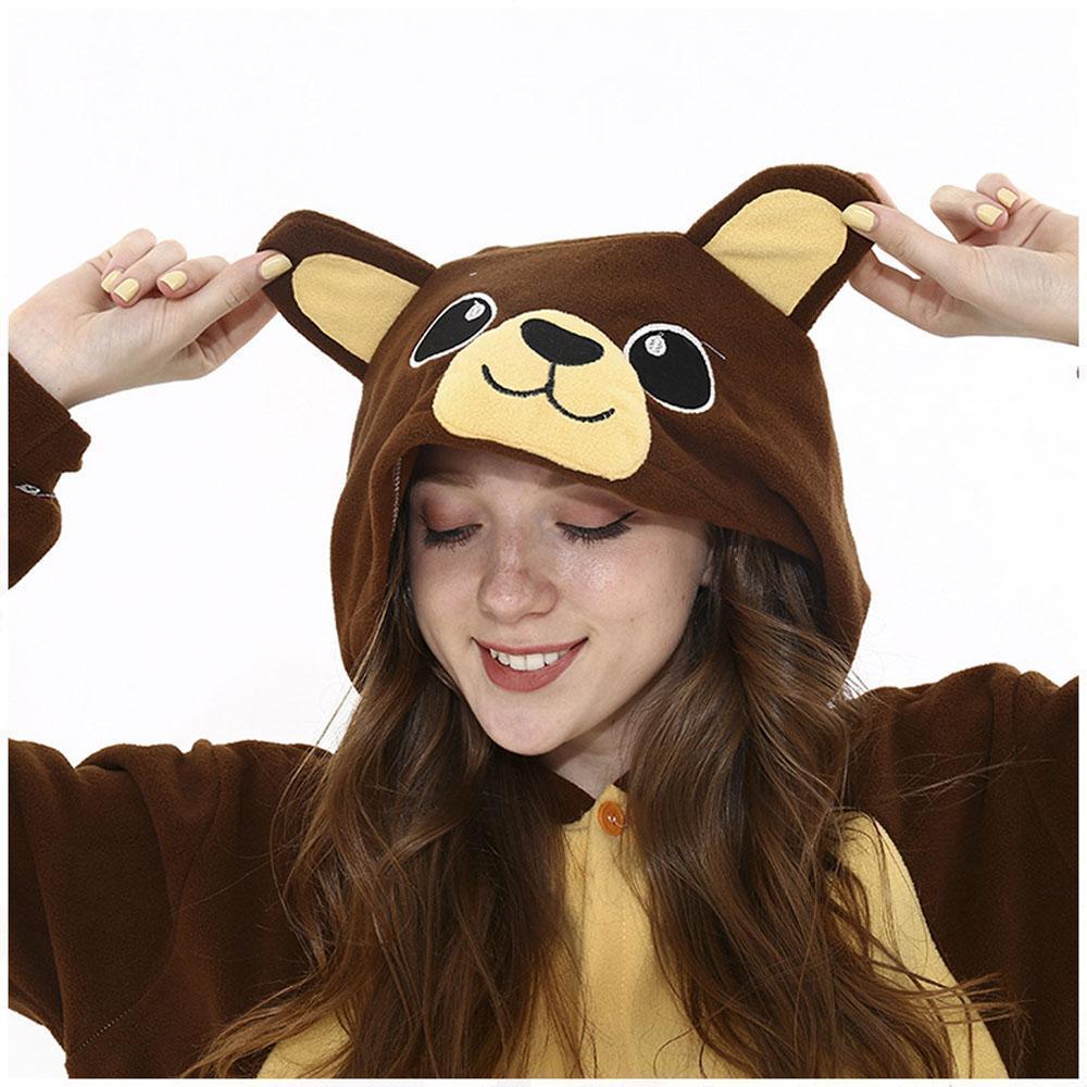 BuyBrown bear Kigurumi Animal Onesies Pajamas For Adult Pajamas Now Cheaper With 3 - 5 Days Ship - PajamasBuy