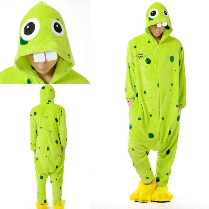 Bucktooth Monster Animal Kigurumi Oneises Costume Pajamas - Pajamasbuy