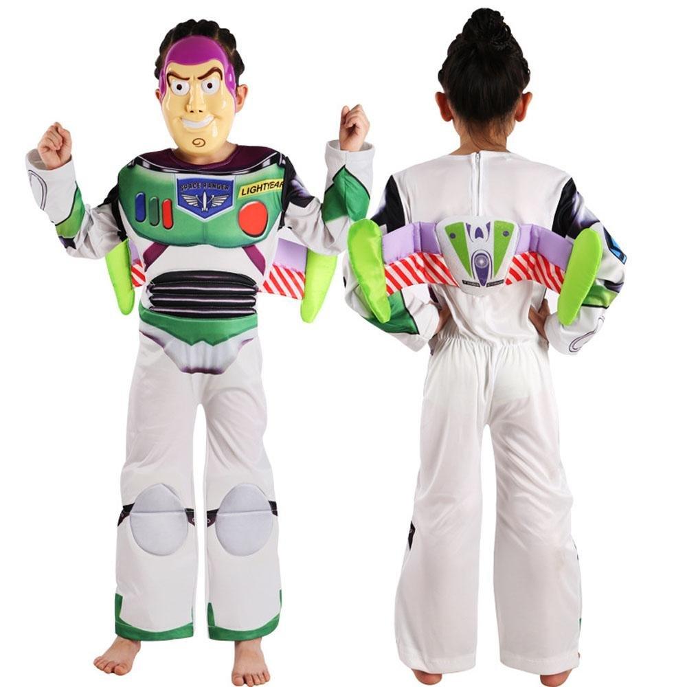 Buzz Lightyear Toy Story Carnival Cosplay Costume Set For Kids Boys With Mask Wing - Pajamasbuy