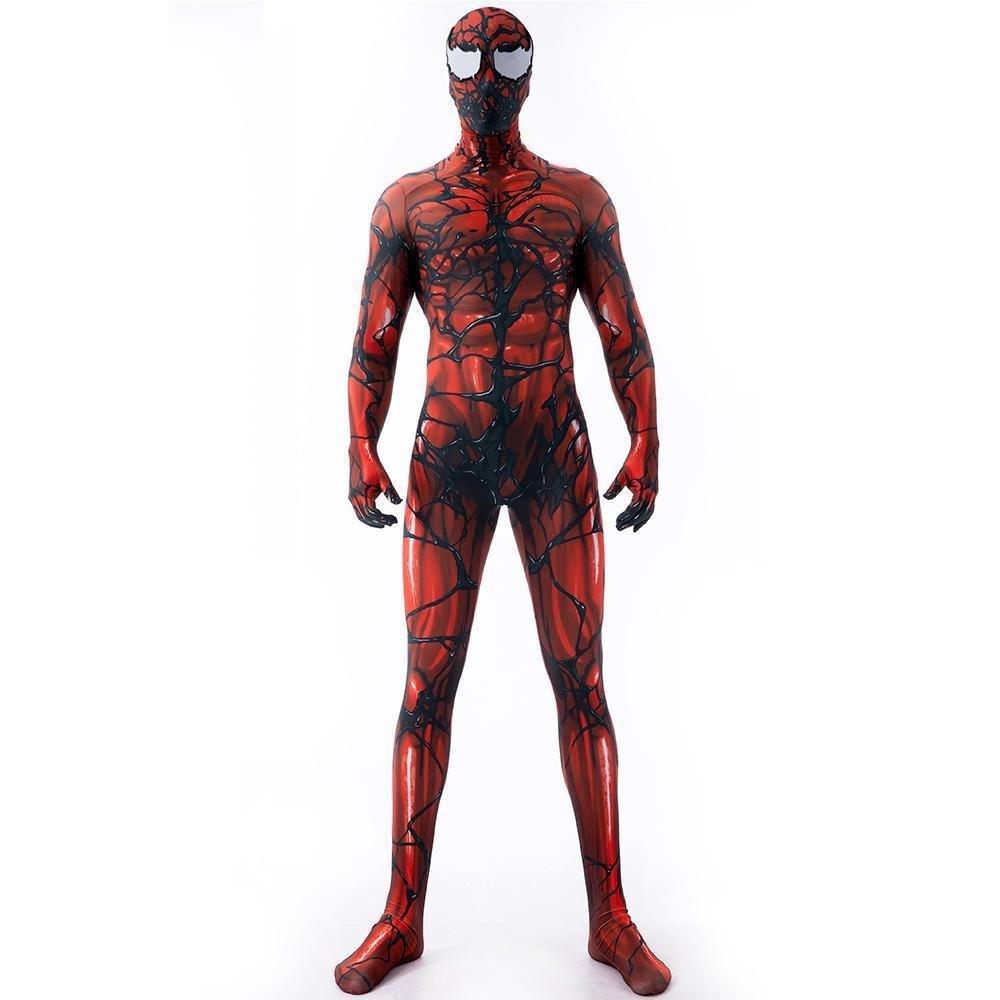 Carnage Red Rubies Venom Spider - Man Costume Cosplay Jumpsuit Superhero Bodysuit Halloween Suit Zentai For Adult Kids - Pajamasbuy