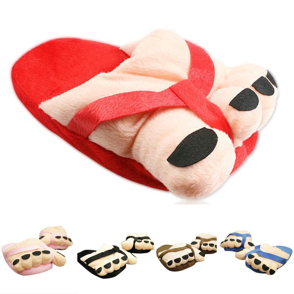 BuyCartoon Big Toes Funny Winter Warm Slipper Household Plush Shoes Now Cheaper With 3 - 5 Days Ship - PajamasBuy