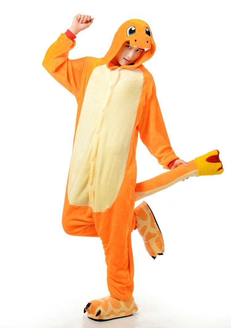 BuyCharmander Fire Dragon Kigurumi Onesies Pokemon Pajamas Now Cheaper With 3 - 5 Days Ship - PajamasBuy