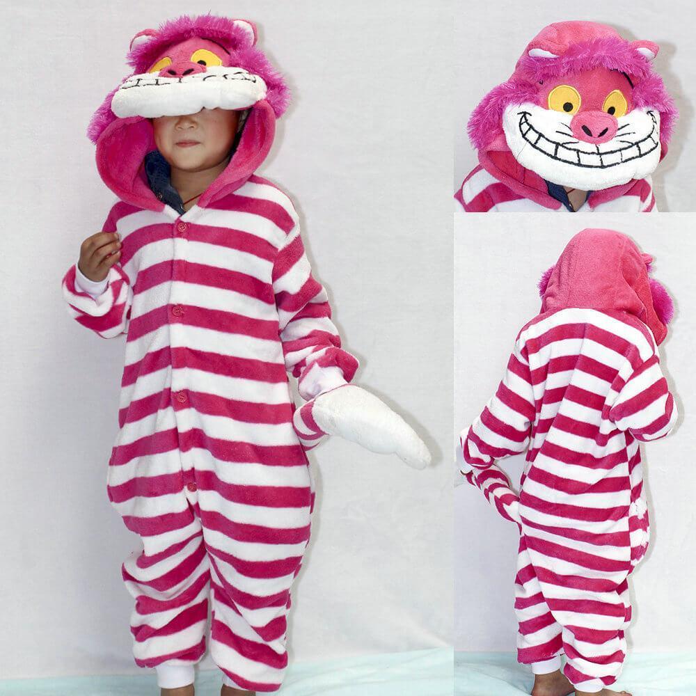 BuyCheshire Cat Kids Onesies Hoodie Pajamas Kigurumi Costume Now Cheaper With 3 - 5 Days Ship - PajamasBuy