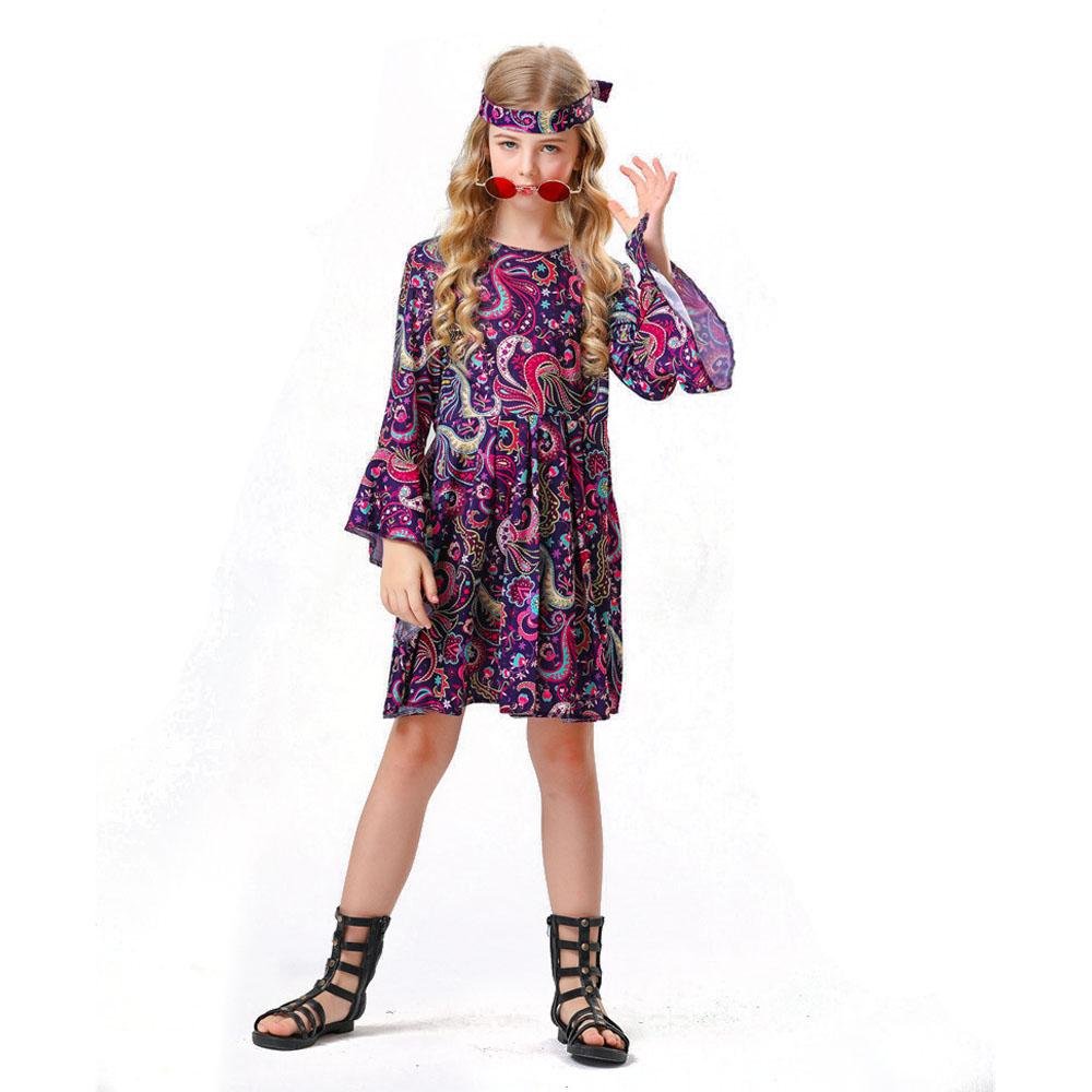 BuyChildren's 70s Retro Disco Hippie Fancy Dress Costumes Country Singer Cosplay Now Cheaper With 3 - 5 Days Ship - PajamasBuy