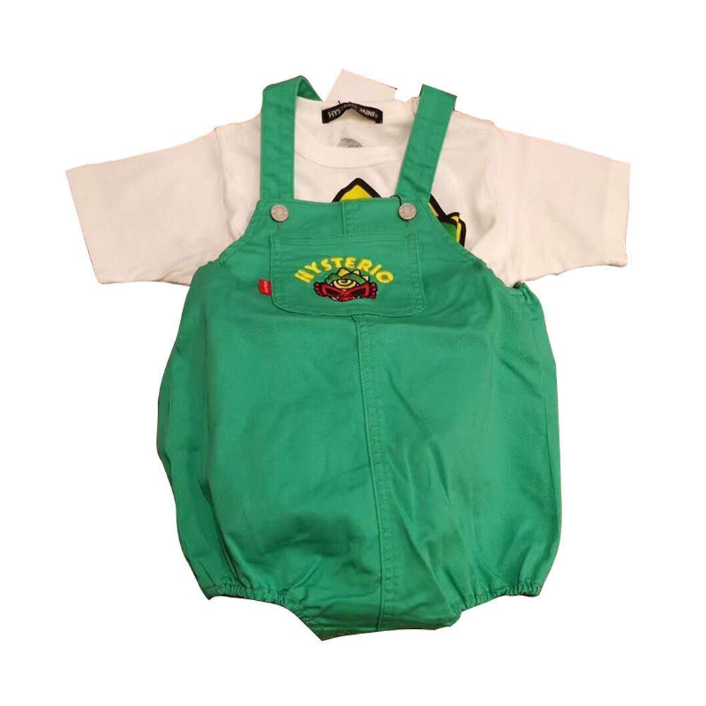 Children's clothing cute dinosaur tail overalls - Pajamasbuy