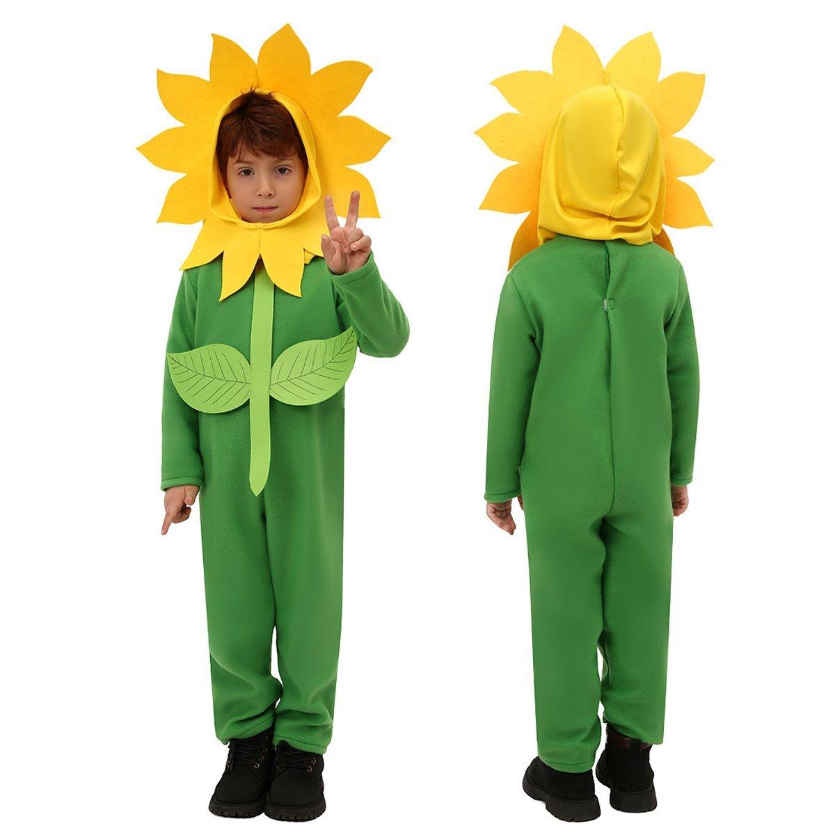 Children's Day Sun Flower Kids Jumpsuit Stage Party Cosplay Costumes - Pajamasbuy