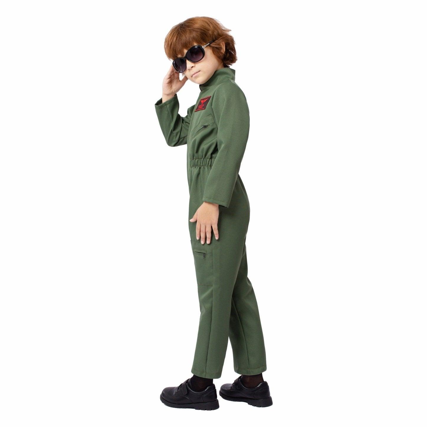 Children's Fighter Pilot Costume Halloween Carnival and Kindergarten Performance Jumpsuit - Pajamasbuy