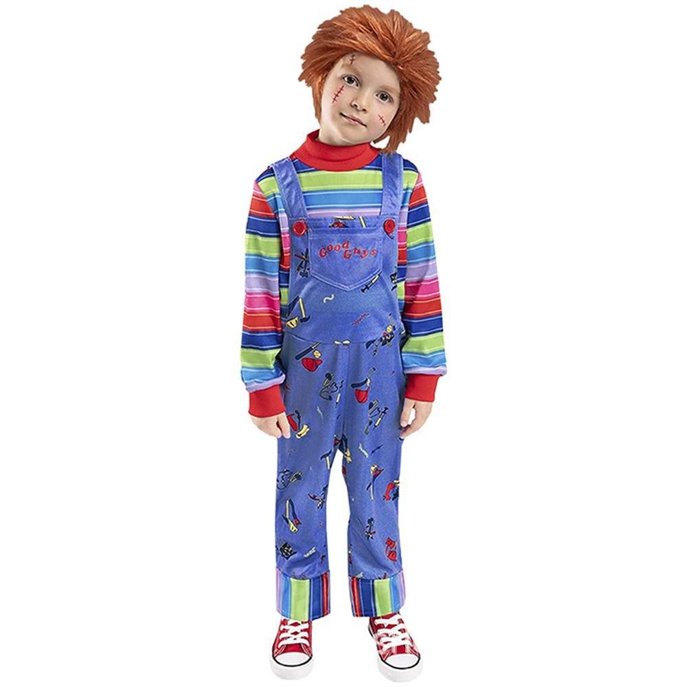 child's kids Chucky Costume Boy Jumpsuit Girls Dress stage Halloween - Pajamasbuy