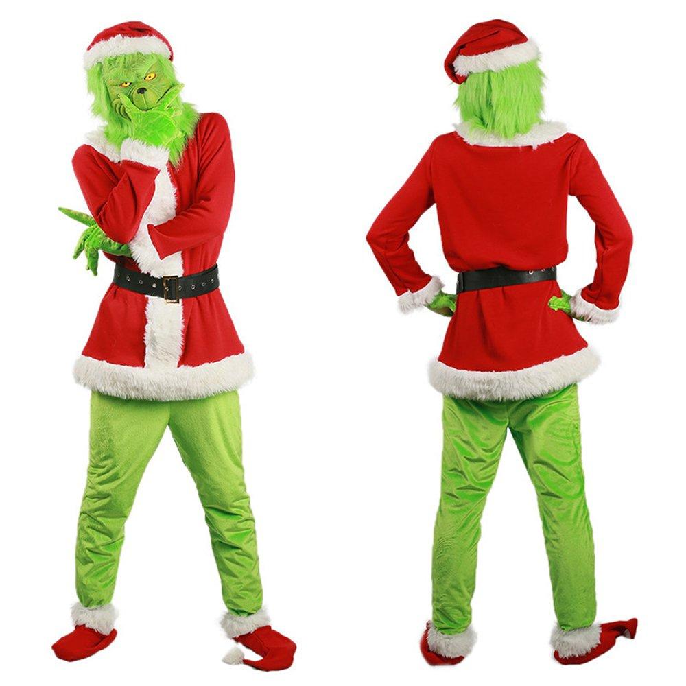 BuyChristmas The Grinch Cosplay Costumes Party Performance Furry Santa Suit Now Cheaper With 3 - 5 Days Ship - PajamasBuy