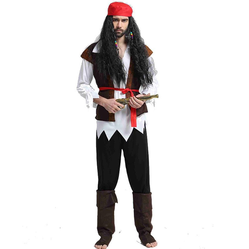 BuyCouples Pirate Outfit Cosplay Costume Fancy Dress Halloween For Adult Now Cheaper With 3 - 5 Days Ship - PajamasBuy