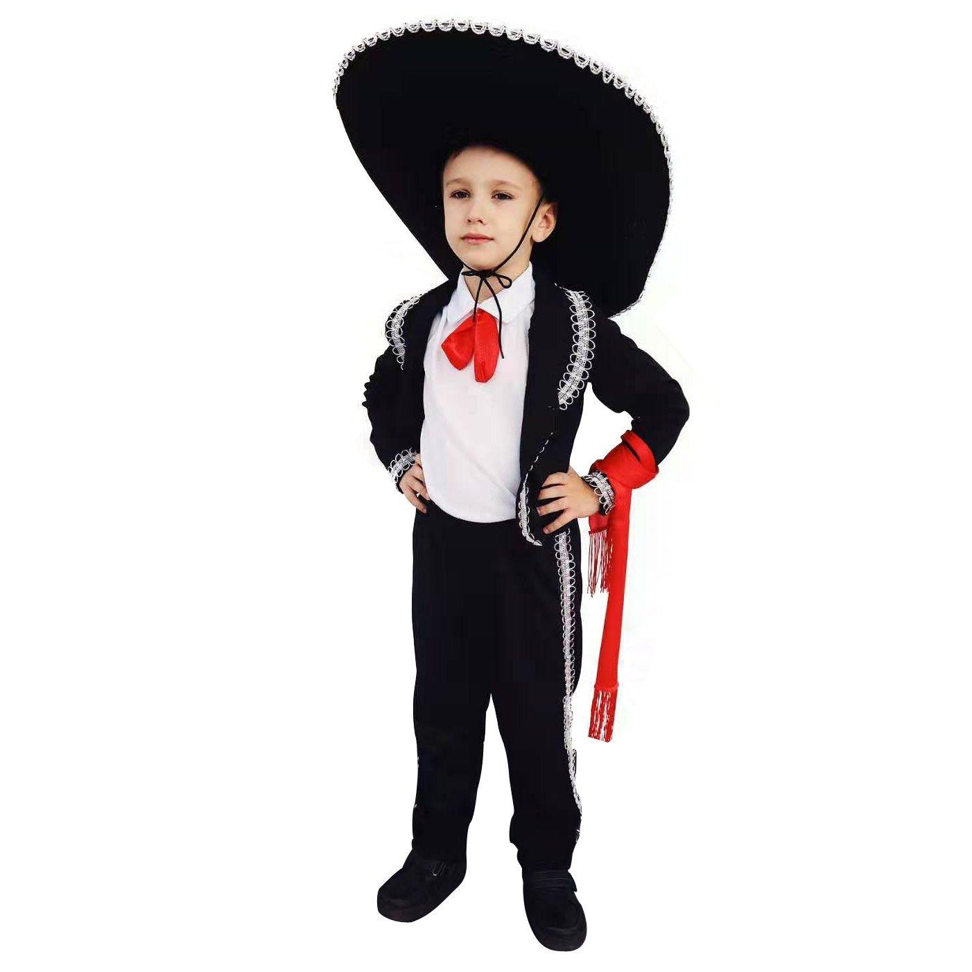 Day of the Dead Mariachi Amigo Kids Party Fancy Cosplay Costume - Pajamasbuy