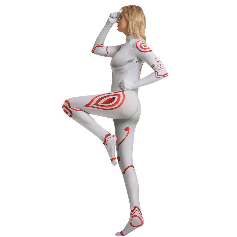 Deadman Wonderland Shiro Cosplay Costume Zentai Bodysuit for Halloween Party - Pajamasbuy