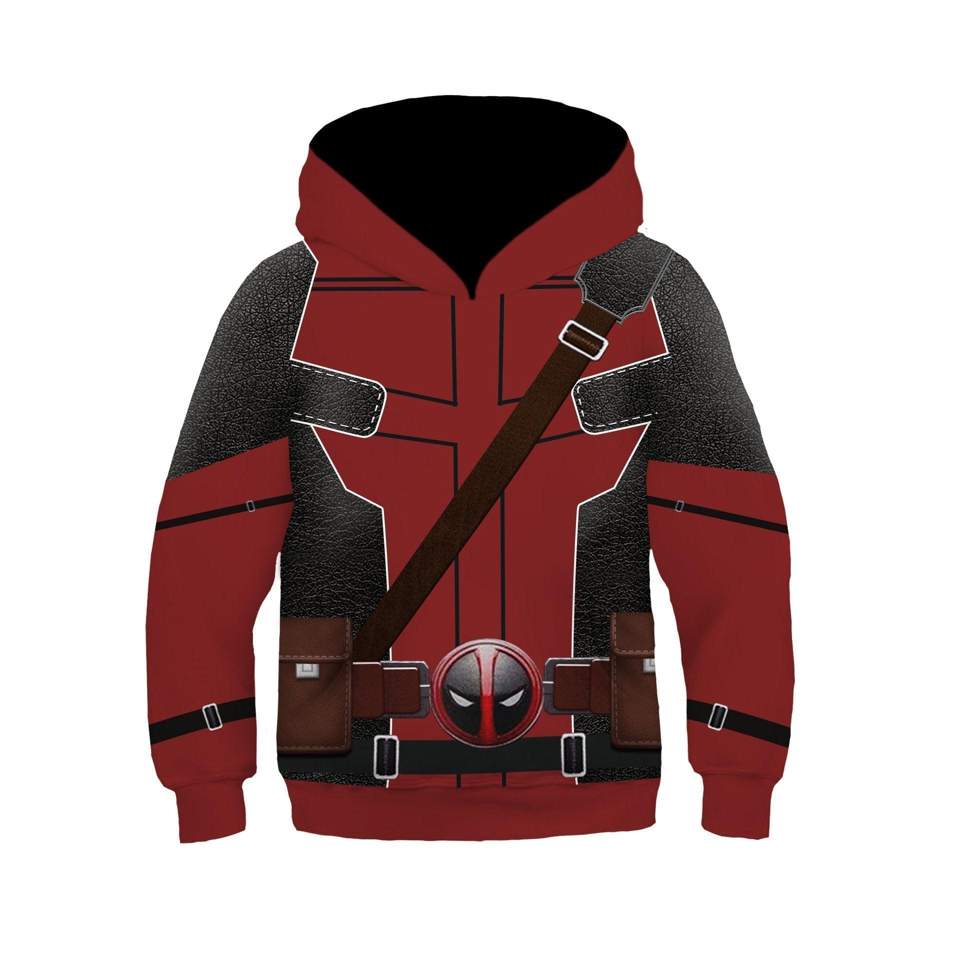 Deadpool and Wolverine Children 3D cartoon Sweater Jumpsuit cosplay - Pajamasbuy