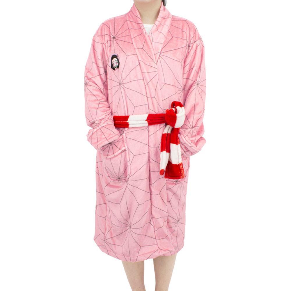 BuyDemon Slayer Kamado Nezuko Kigurumi Robes Animal Pajamas For Adult Now Cheaper With 3 - 5 Days Ship - PajamasBuy