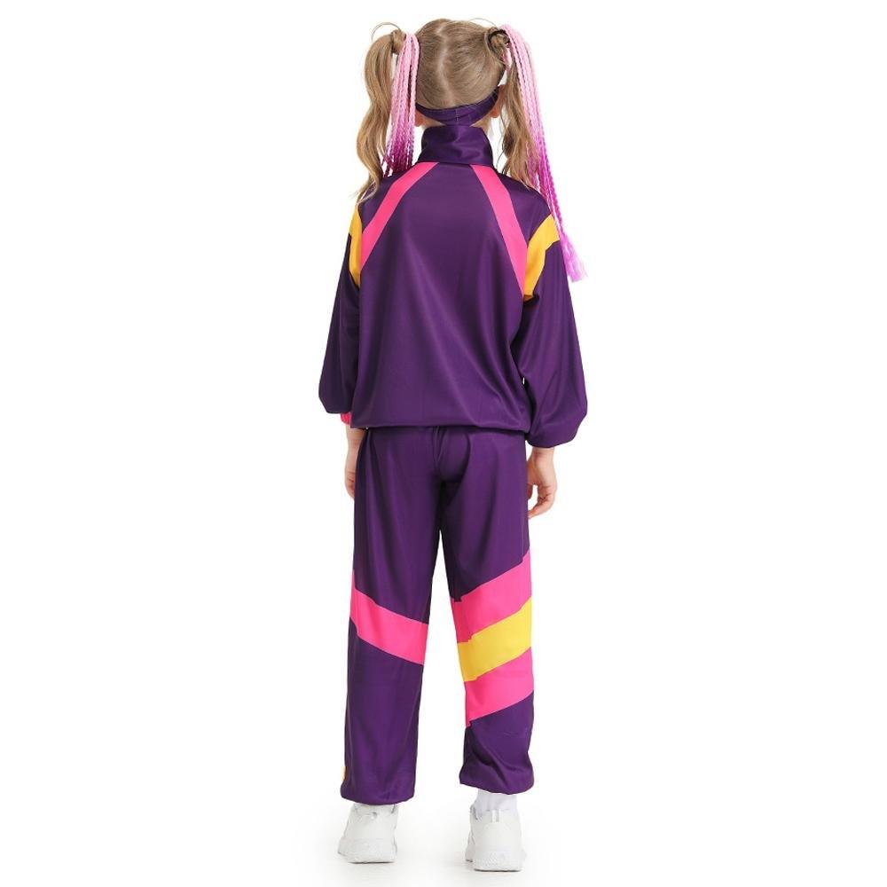 Disco 80S Costume Outfits Dance Set Hip Hop Modern Jazz Team Performance Kids - Pajamasbuy