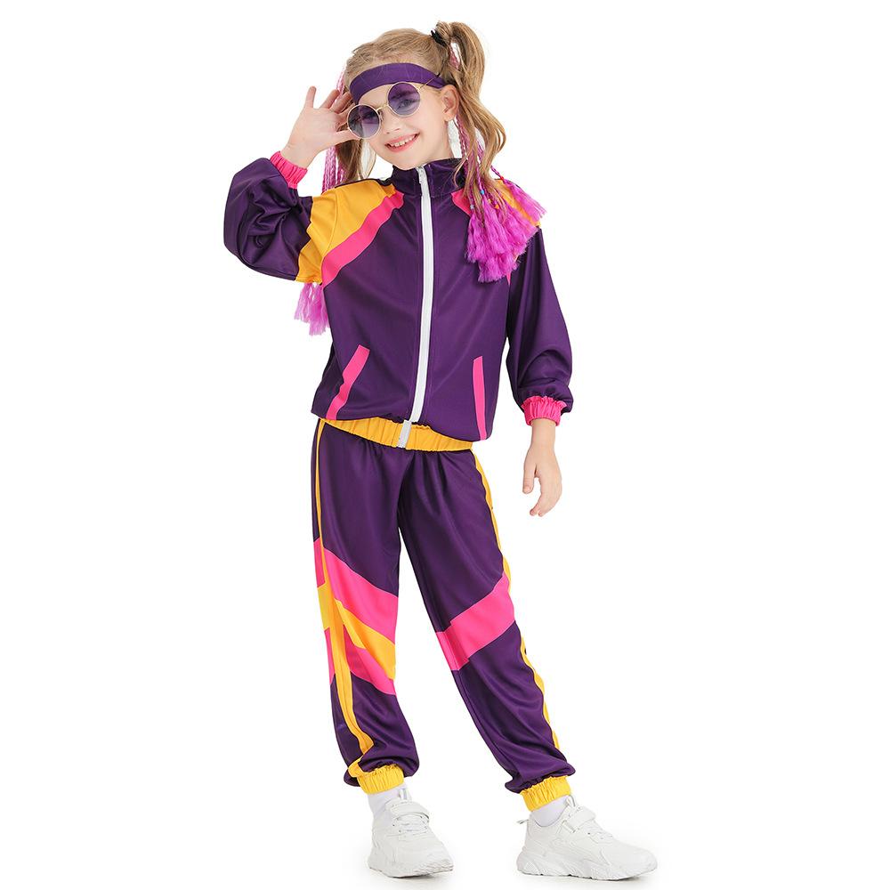 BuyDisco 80S Costume Outfits Dance Set Hip Hop Modern Jazz Team Performance Kids Now Cheaper With 3 - 5 Days Ship - PajamasBuy