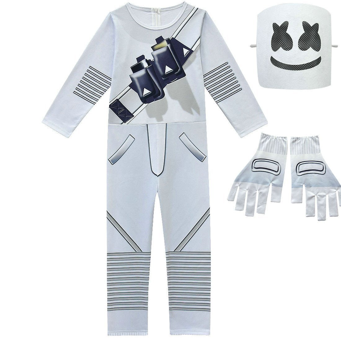 BuyDJ Marshmello Chris Comstock Costume Jumpsuit for Kids Gift Now Cheaper With 3 - 5 Days Ship - PajamasBuy