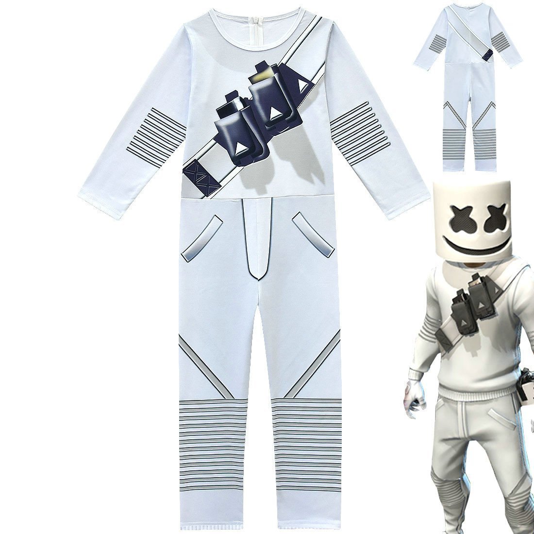 BuyDJ Marshmello Chris Comstock Costume Jumpsuit for Kids Gift Now Cheaper With 3 - 5 Days Ship - PajamasBuy