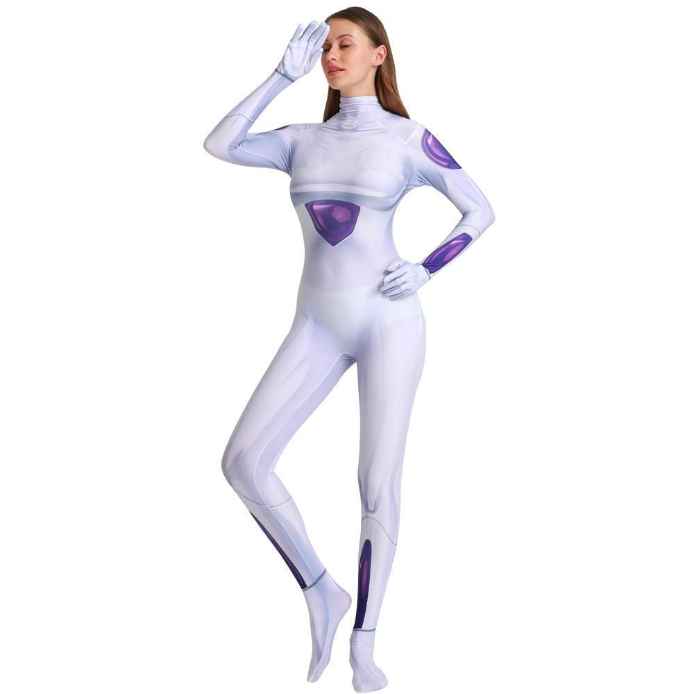 BuyDragon Ball Frieza Cosplay Costume Zentai Bodysuit for Halloween Party Now Cheaper With 3 - 5 Days Ship - PajamasBuy