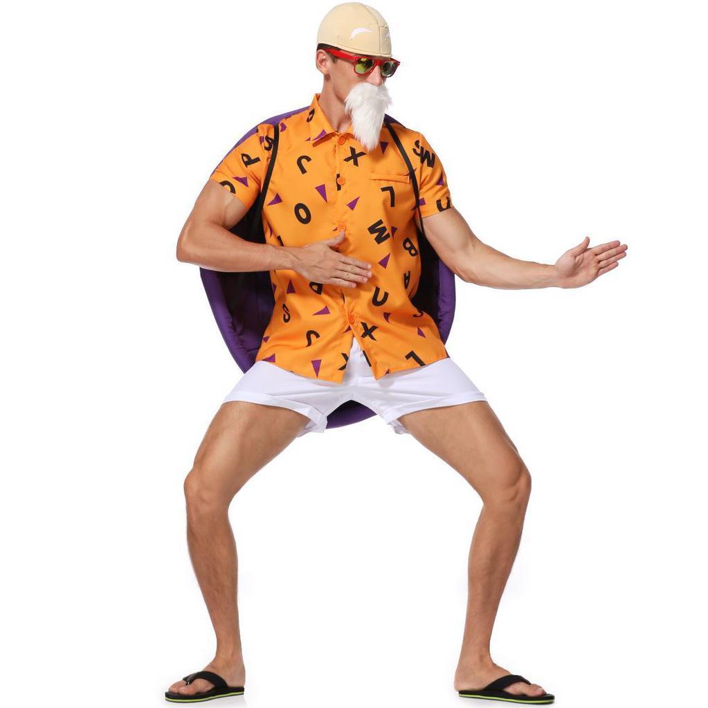 BuyDragon Ball Z Master Roshi Men's Costume Cosplay Halloween Now Cheaper With 3 - 5 Days Ship - PajamasBuy