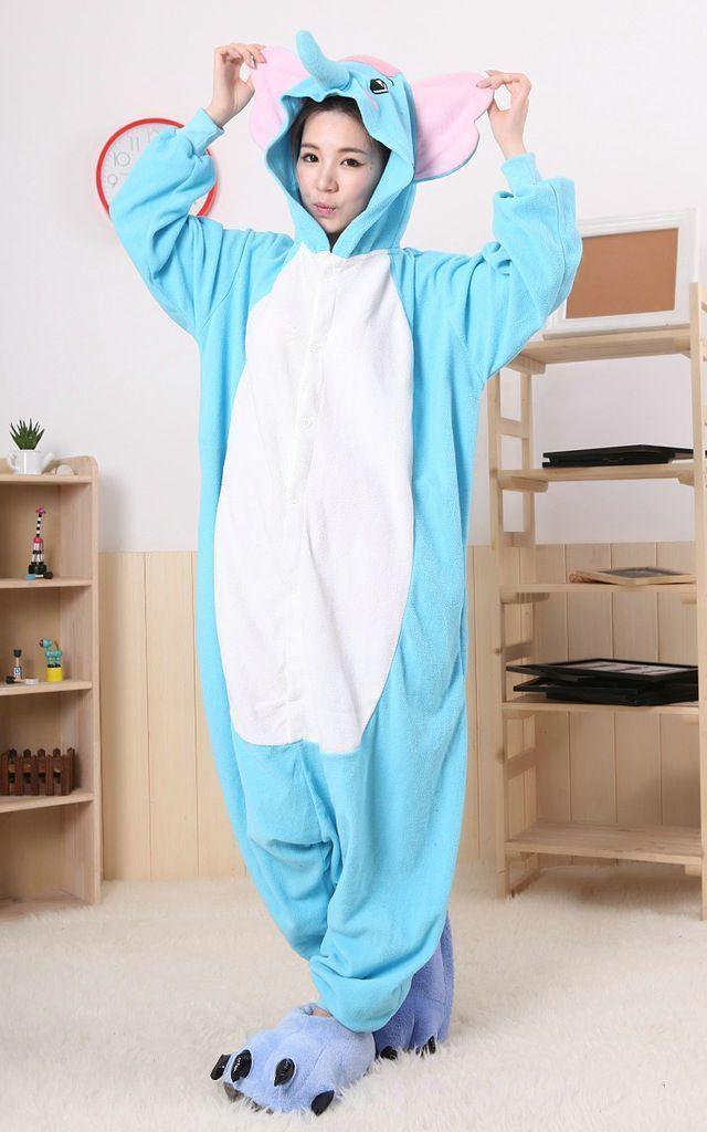 Dumbo Elephant Pajamas Onesie Hoodie Animal Costume Kigurumi - Pajamasbuy