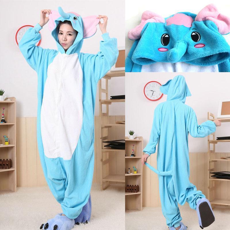 BuyDumbo Elephant Pajamas Onesie Hoodie Animal Costume Kigurumi Now Cheaper With 3 - 5 Days Ship - PajamasBuy