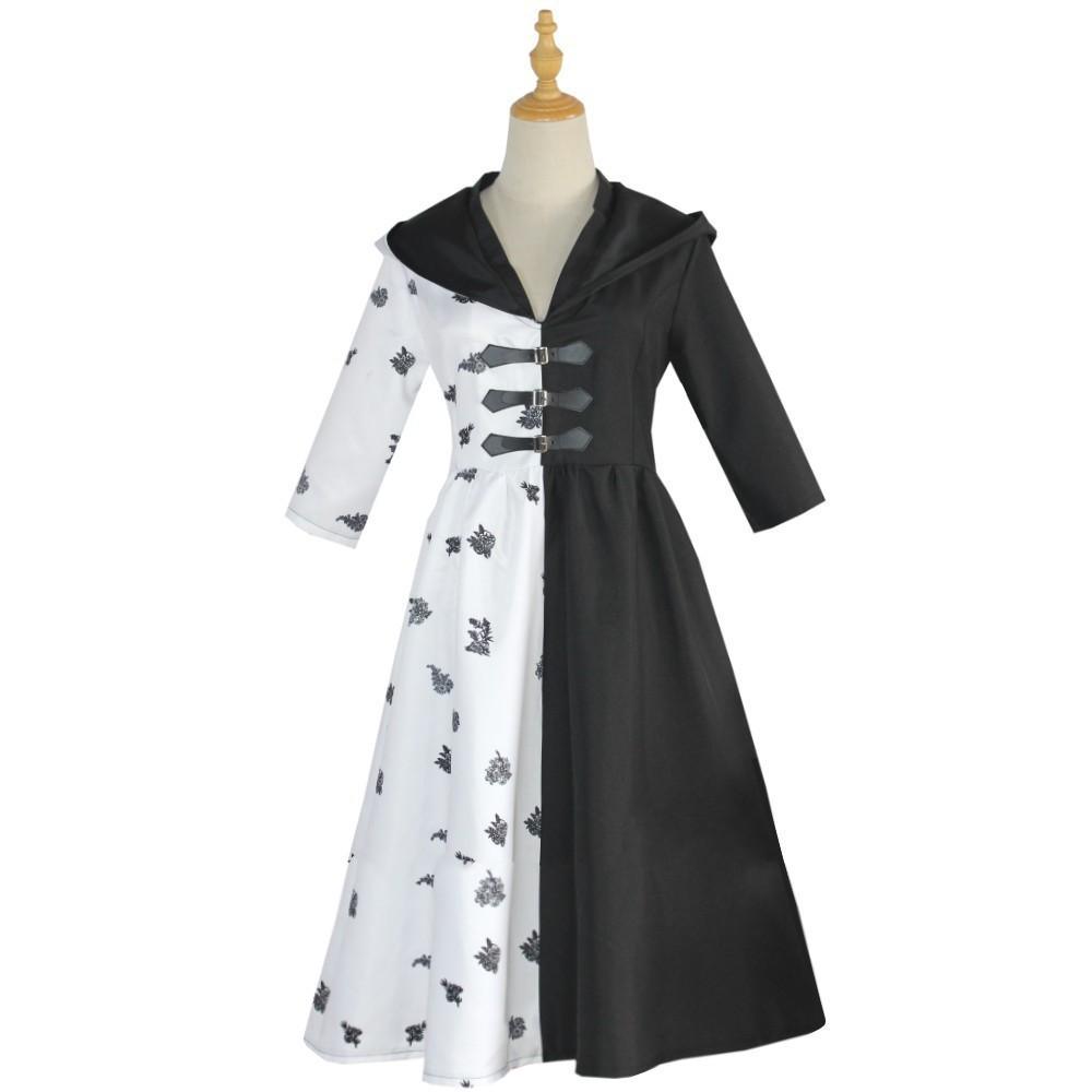 Evil Madame Costume Cruella De Vil cosplay dress 101 Dalmatians - Pajamasbuy