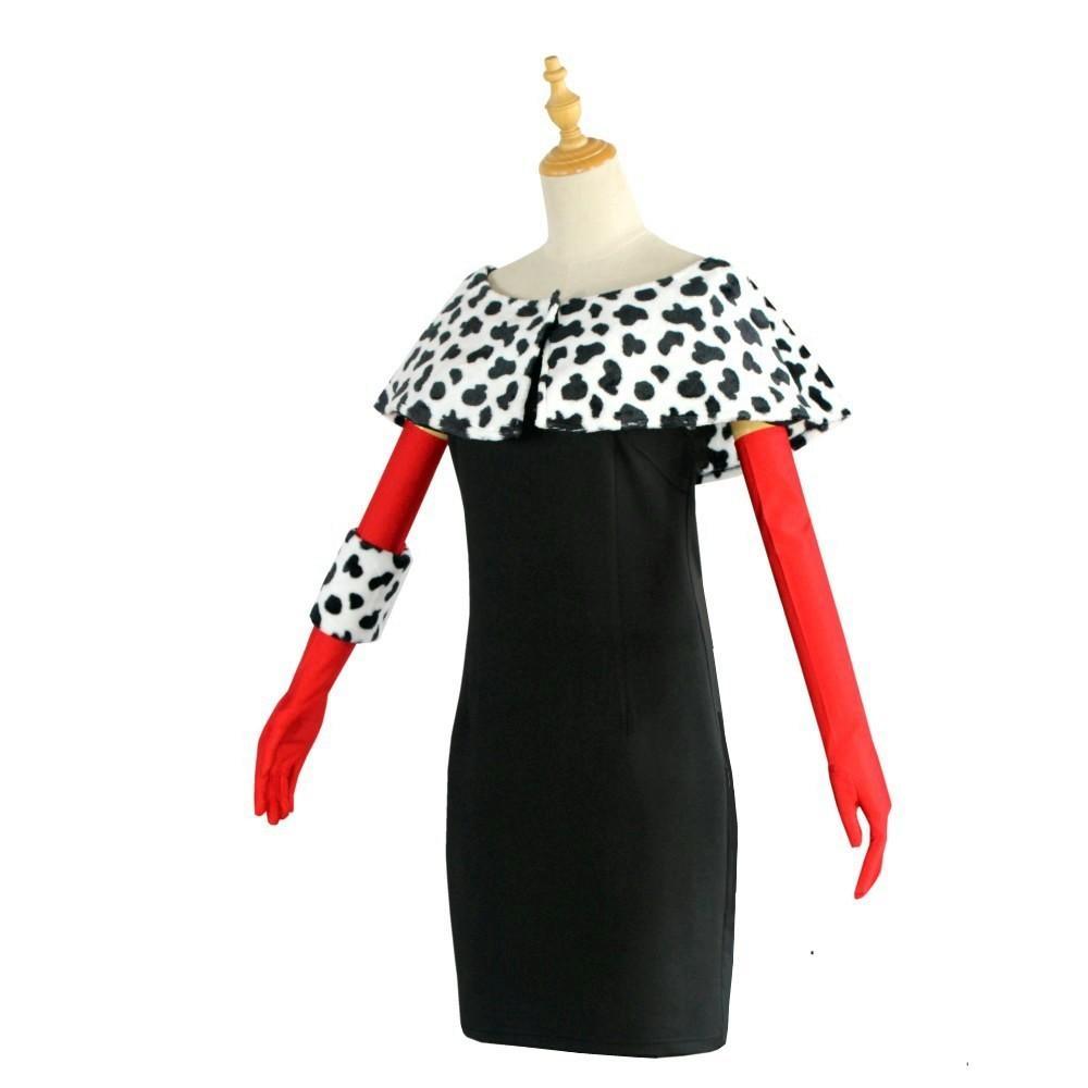 Evil Madame Costume Cruella De Vil cosplay dress 101 Dalmatians - Pajamasbuy