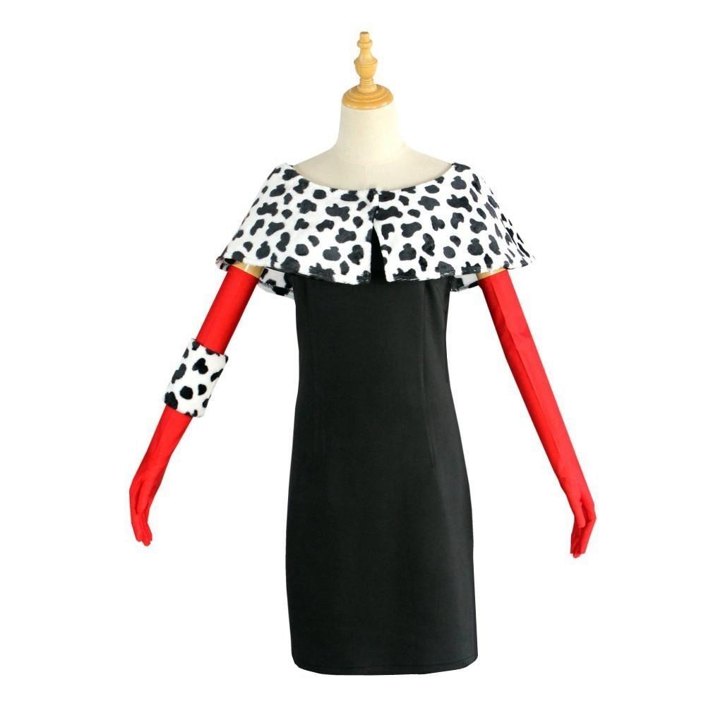 Evil Madame Costume Cruella De Vil cosplay dress 101 Dalmatians - Pajamasbuy