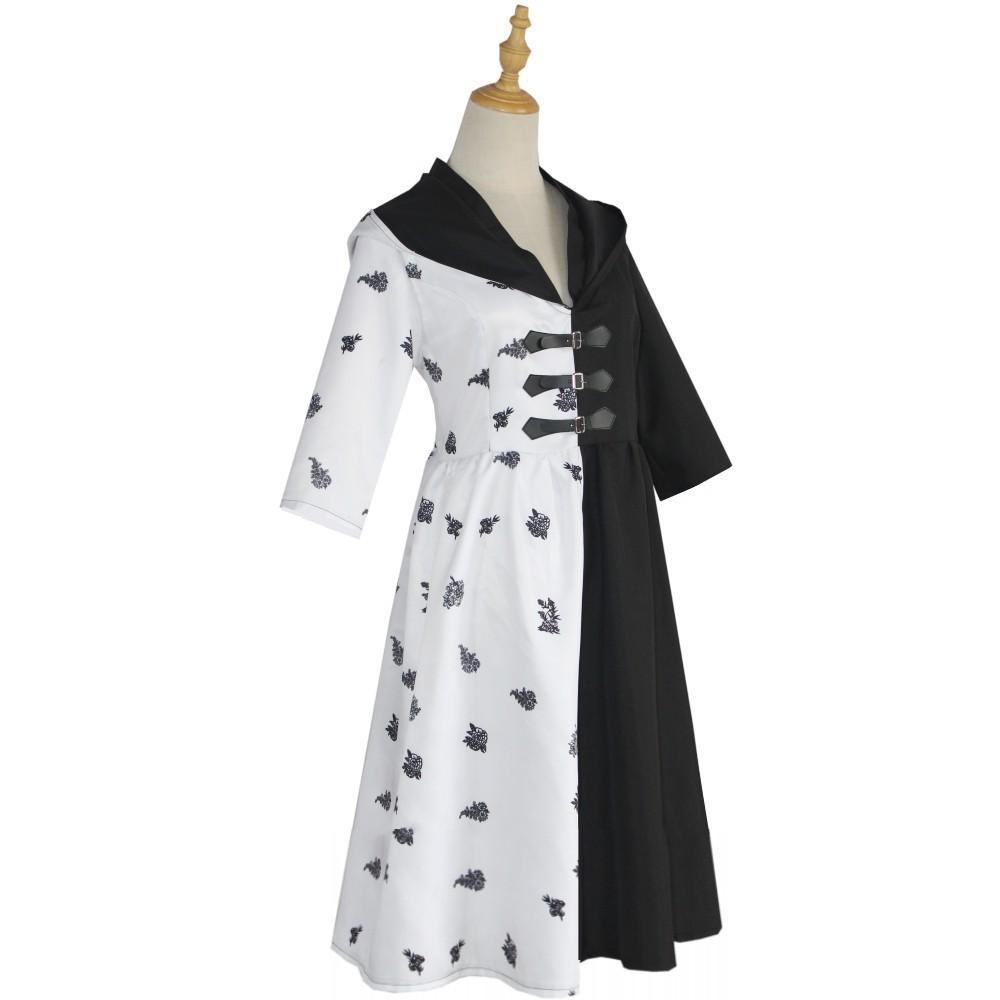 Evil Madame Costume Cruella De Vil cosplay dress 101 Dalmatians - Pajamasbuy