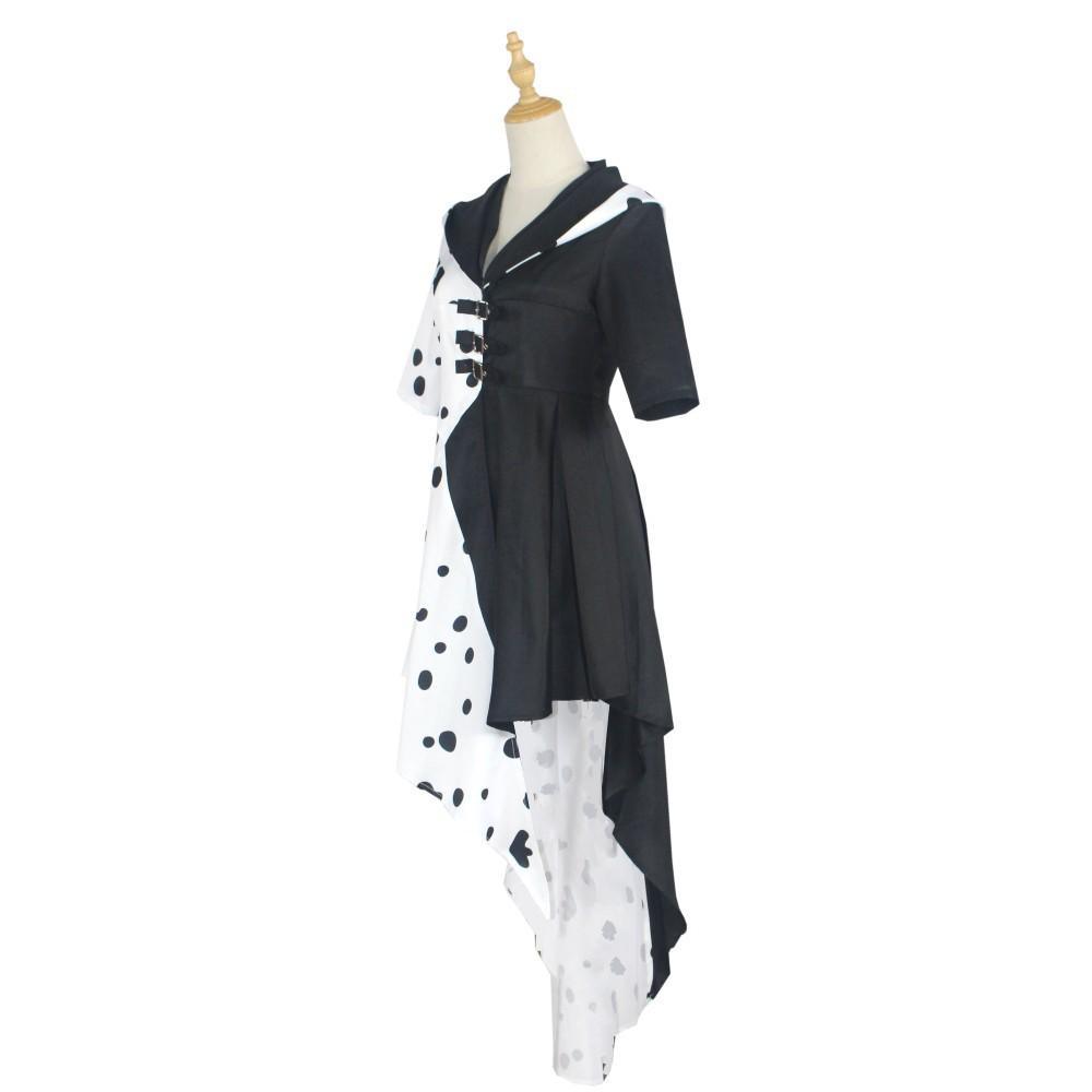 Evil Madame Costume Cruella De Vil cosplay dress 101 Dalmatians - Pajamasbuy