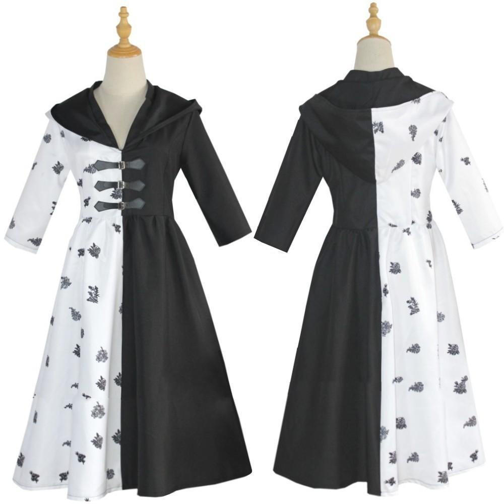 Evil Madame Costume Cruella De Vil cosplay dress 101 Dalmatians - Pajamasbuy