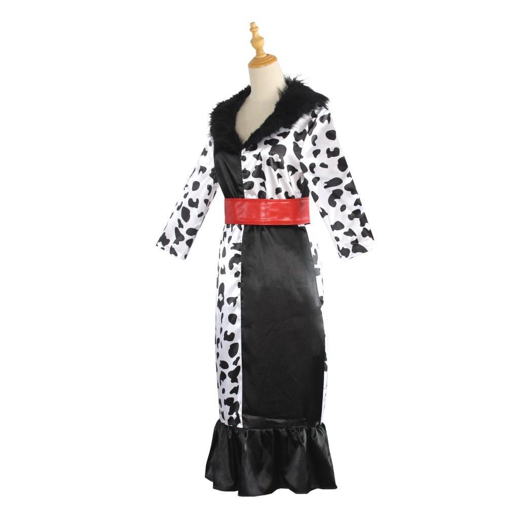 Evil Madame Costume Cruella De Vil cosplay dress 101 Dalmatians - Pajamasbuy